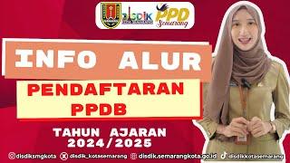 JADWAL INFORMASI ALUR PENDAFTARAN PPDB TINGKAT TK, SD & SMP KOTA SEMARANG TAHUN AJARAN 2024 / 2025