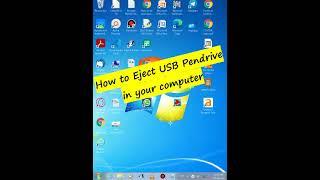 How to Eject a USB Pendrive in your Computer