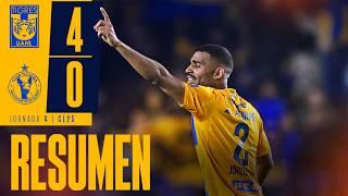  Resumen Liga MX | Tigres 4-0 Xolos | Jornada 4 | Clausura 2025