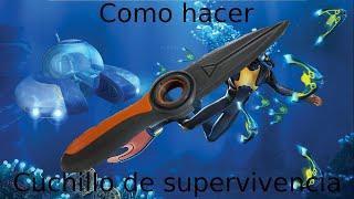 Como hacer el cuchillo de supervivencia en subnautica