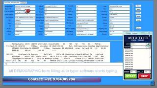 Medical insurance demographic form filling auto typing software | Medical insurance data auto filler