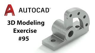 AutoCAD 3D Modeling - Exercise #95 - Basic to Advance in Hindi