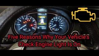 Principalele 5 motive pentru care lumina motorului de verificare poate fi aprinsă