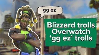 Blizzard trolls 'gg ez' trolls in Overwatch