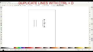 Lines with Equal Distance Between Them in Inkscape