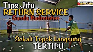 TIPS FOR RETURN SERVICE DECEPTION IN DOUBLE PLAYING BADMINTON‼️ONE HIT ONE KILL‼️