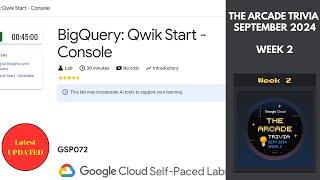 BigQuery: Qwik Start - Console || Lab Solution || Qwiklabs Arcade 2024 #quicklab #GSP072