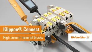 Klippon Connect high current terminal blocks || Reliable and efficient power supply