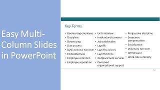 Using Multiple Columns in PowerPoint