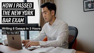 How I Passed the New York Bar Exam - Strategies for the Multistate Essay Exam (MEE)