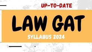 Law GAT Syllabus 2024 l HEC l Law GAT Preparation