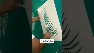 || Leaf Design Wall stencil || #shorts #ytshorts #youtubeshorts #stencil #wallstencils