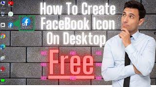 How To Create Facebook Icon On Desktop l Amjad Tech ( USEFUL TIPS) l Pc/Laptop