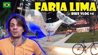 THE FANCIEST AND RICHEST AVENUE IN SÃO PAULO! Avenida Faria Lima - Bike Vlog