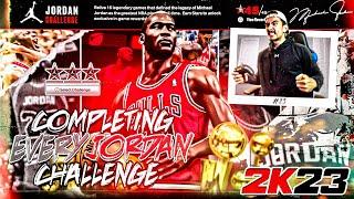 Completing EVERY NBA 2K23 Michael Jordan Challenge in 1 Video! (45/45 STARS!)