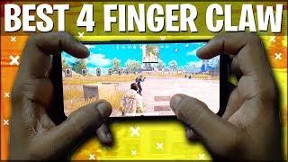 BEST 4 FINGER CLAW SETUP FOR PUBG MOBILE - HOW TO LEARN 4 FINGER CLAW - 4 FINGER CLAW WITH HANDCAM