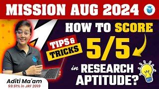 UGC NET Aug 2024 | UGC NET Paper 1 Research Aptitude | Tips and Tricks by Aditi Mam