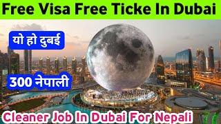 Free Visa Free Ticket In Dubai || Cleaner Job In Dubai For Nepali || Uae Job Vacancy Today ||