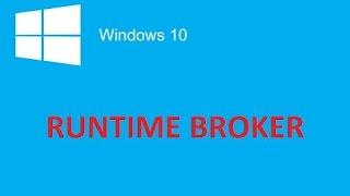 How to fix  Runtime Broker CPU Usage