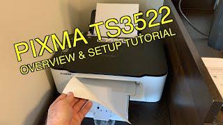 Canon Wireless Pixma Printer/Scanner TS3522 Overview & Setup Tutorial