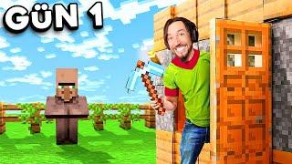 MİNECRAFT'TA 100 GÜN GEÇİRMEK! Zor Mod 1