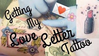 Getting My Inner Thigh Tattooed! (Traditional Love Letter)