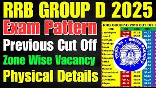 RRB GROUP D Notification 2025 II RRB GROUP D Previous CUT off II RRB Zonal wise Vacancy