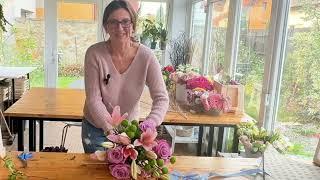 Buchet de florărie. Crini cu trandafiri. Tutorial @AncaVlad