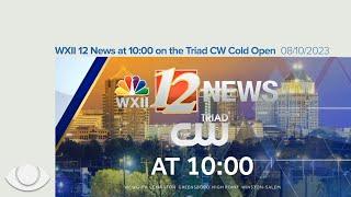 WCWG WXII 12 News at 10 on the Triad CW cold open, 8/10/2023