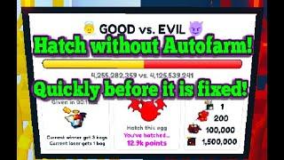 Pet Simulator 99 - Hatching Without Autofarm - Good vs Evil Update