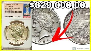 Matte proof 1922 High Relief Peace Dollar with Unique Antique Finish worth $100,000.00