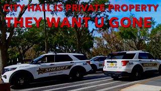 City Hall Is Private Property-They Want U Gone.