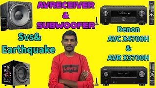 Denon 9.2 Av Receiver & Svs Earthquake Subwoofer #dolbyatmos #subwoofer #avreceiver @RockAudios