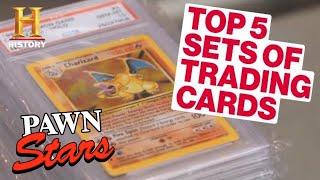 Pawn Stars: TOP 5 TRADING CARDS OF ALL TIME (Super Rare Pokemon Cards and More) | History