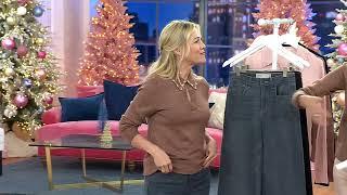 Me by Jennie Garth Cuffed Wide Leg Jeans on QVC