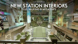 Elite Dangerous - New Station Interiors, Plus Walking in Mega-Ships