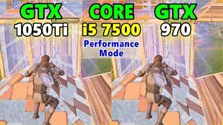 GTX1050Ti GTX970×CORE i5 7500/fortnite chapter5 Season1/performance/FPS TEST/SOLO/フォートナイト/2024