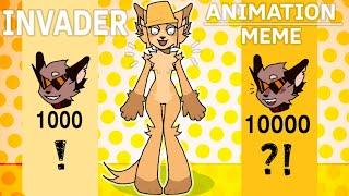 INVADER INVADER | ANIMATION MEME | SPECIAL 10K SUBSCRIBERS | Flipaclip | Kaiju Paradise : Catte