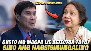 NAKAKAKILABOT ANG PAGHAMON NG LIE DETECTOR TEST NI SEN. TULFO  KAY SEN. CYNTHIA VILLAR