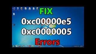How to Quick Fix for 0xc00000e5 and 0xc0000005 Error