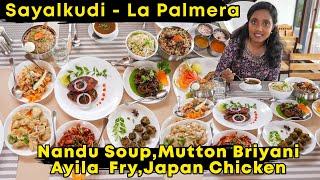 Mutton Briyani with Private Beach, Sayalkudi Nandu Soup, Japan Chicken, I La Palmera I TWK