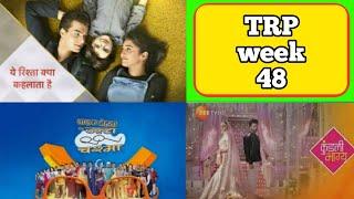 BARC TRP Rating Week 48 (2019) : Top 20 Shows (URBAN) | FULL TRP YRKKH, TMKOC, Bigg boss 13
