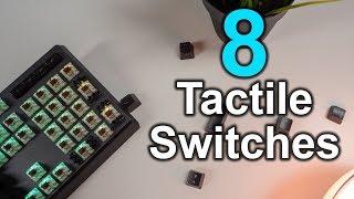 8 Tactile Mechanical Keyboard Switch Sound Compilation