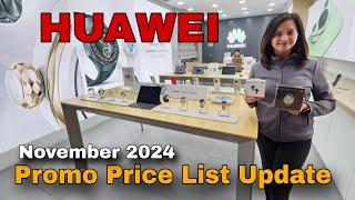 Huawei Promo Price List Update November 2024 | Huawei Pura 70 Series, MatePad Series, Huawei Watch