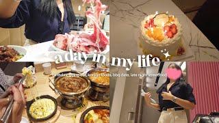 china diaries ˖𓍢ִִ໋𓇼⋆ birthday vlog, going out, korean foods, bbq date, late night streetfood 