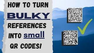 How to generate QR codes! Perfect for academic posters or presentations!