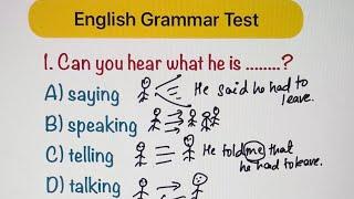 English Grammar Test | Can you solve these questions?