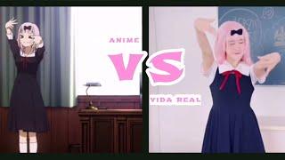 kaguya sama: love is war [ dance cosplay vs anime ] ED2 60 fps