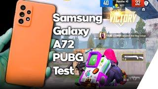 Samsung Galaxy A72 PUBG Test - Graphics, Gyroscope with screen recording | WhatTheVideos