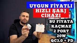 UCUZ VE KALİTELİ 20W HIZLI ŞARJ CİHAZI  IPHONE DAHİL TÜM CİHAZLARI ŞARJ EDER  PD VE QC3.0